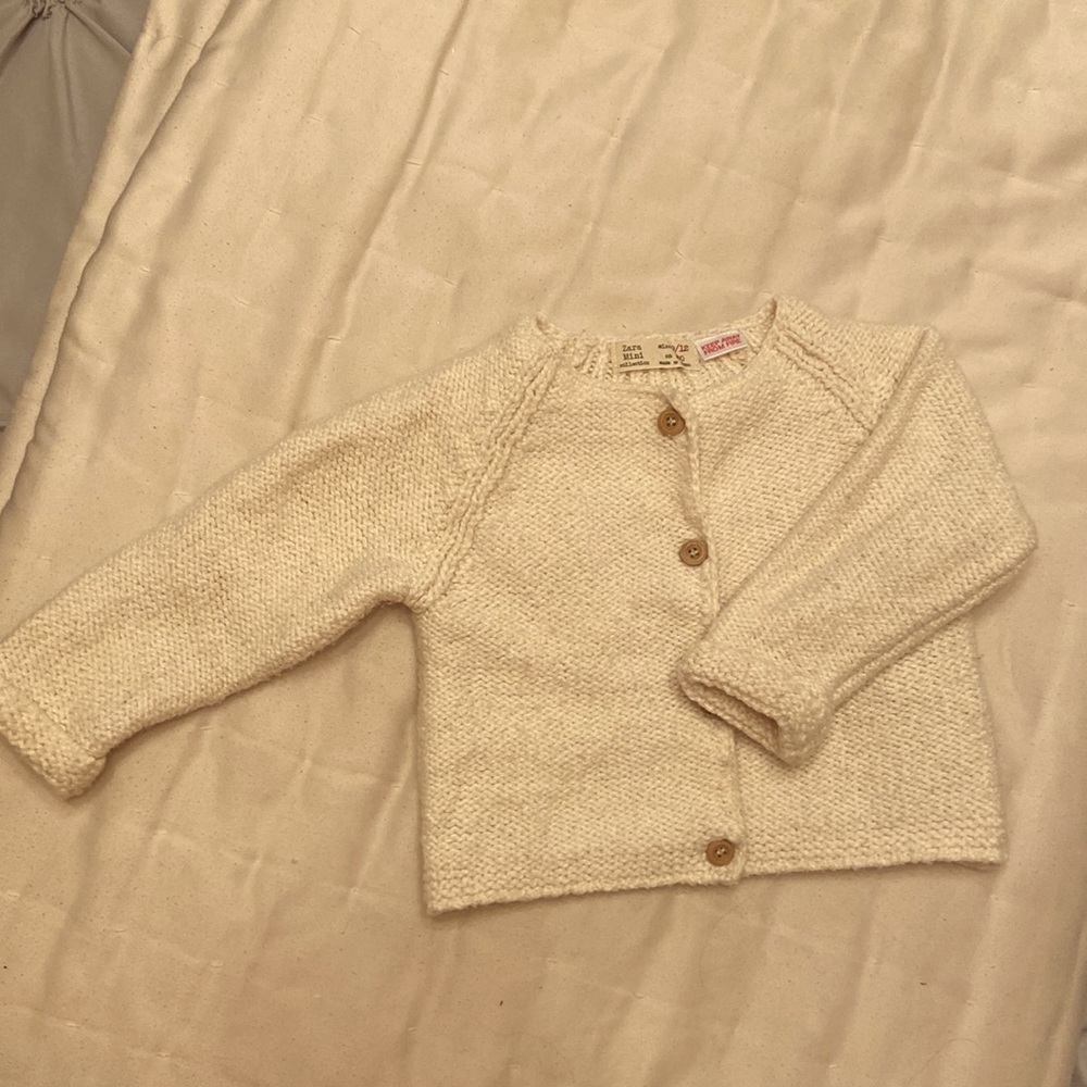 Zara Mini baby knit cardigan